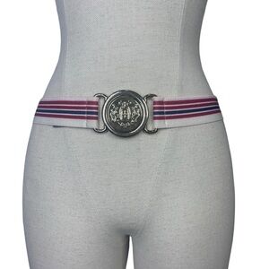 The Limited red white and blue stretch belt size M